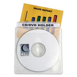 C-Line Deluxe Individual CD/DVD Holders, 50/BX