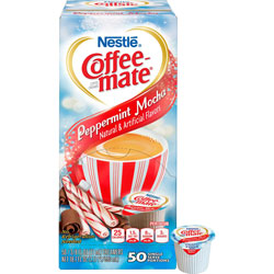 Coffee-Mate® Peppermint Mocha Creamer, 0.375oz, 50/Box