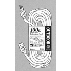 100' Round Orange 300 Volt Extension Cord - Coleman Cable 02309