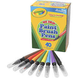 Crayola Assorted No Drip Paint Brush Pens