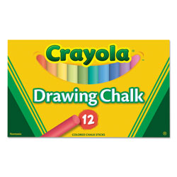 Crayola Colored Drawing Chalk, 12 Assorted Colors 12 Sticks/Set