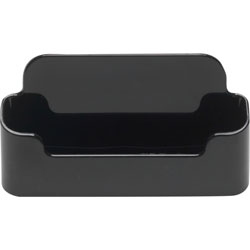 Deflecto Recycled Business Card Holder, Holds 50 2 x 3 1/2 Cards, Black