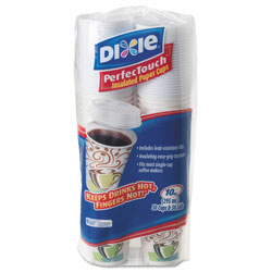 Dixie Combo Bag, Paper Hot Cups, 10oz, 50/Pack