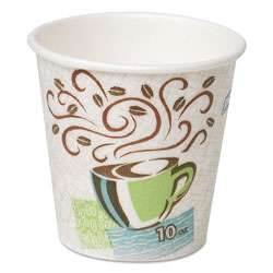 Dixie Hot Cups, Paper, 10oz, Coffee Dreams Design, 25/Pack