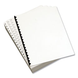 Domtar Custom Cut-Sheet Copy Paper, 92 Bright, 19-Hole Side Punched, 20 lb, 8.5 x 11, White, 500/Ream