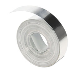 Dymo Rhino Metal Label Non-Adhesive Tape, 0.5" x 16 ft, Aluminum