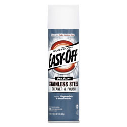 Easy Off Stainless Steel Cleaner and Polish, Liquid, 17 oz. Aerosol Can