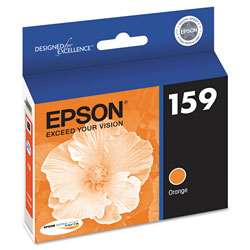 Epson T159920 (159) UltraChrome Hi-Gloss 2 Ink, Orange