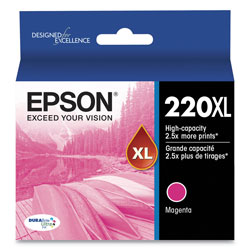 Epson T220XL320S (220XL) DURABrite Ultra High-Yield Ink, 450 Page-Yield, Magenta