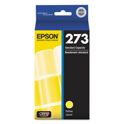 Epson T273420S (273) Claria Ink, 300 Page-Yield, Yellow