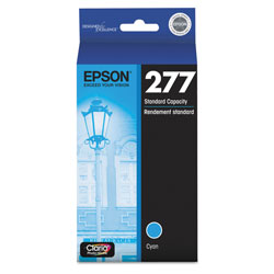 Epson T277220S (277) Claria Ink, 360 Page-Yield, Cyan