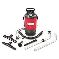 Eureka TRANSPORT QuietClean Backpack Vacuum, 11.5 lb, Red