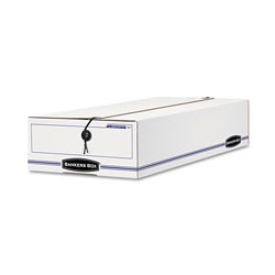 Fellowes LIBERTY Check and Form Boxes, 11" x 24" x 5", White/Blue, 12/Carton