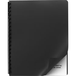 GBC® Designer Premium Plus Presentation Backs, 11 1/4 x 8 3/4, Black, 25/Pack