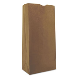 GEN Grocery Paper Bags, 40 lbs Capacity, #25, 8.25"w x 5.25"d x 18"h, Kraft, 500 Bags