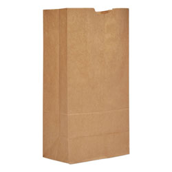 GEN Grocery Paper Bags, 57 lbs Capacity, #20, 8.25"w x 5.94"d x 16.13"h, Kraft, 500 Bags