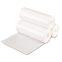 GEN High Density Can Liners, 16 gal, 7 microns, 24" x 31", Natural, 50 Bags/Roll, 20 Rolls/Carton