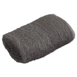 Global Material Industrial-Quality Steel Wool Hand Pad, #00 Very Fine, 16/Pack, 192/Carton