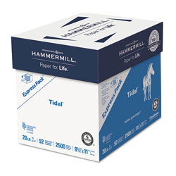 Hammermill Tidal Print Paper Express Pack, 92 Bright, 20lb, 8.5 x 11, White, 500 Sheets/Ream, 5 Reams/Carton