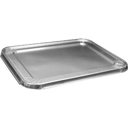 Handi-Foil Steam Table Pan Foil Lid, Fits Half-Size Pan, 100/Pack