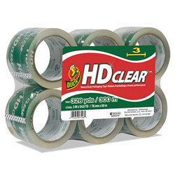 Henkel Consumer Adhesives Heavy-Duty Carton Packaging Tape, 3" Core, 3" x 54.6 yds, Clear, 6/Pack