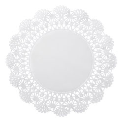 Hoffmaster Cambridge Lace Doilies, Round, 8", White, 1000/Carton