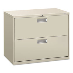 Hon 600 Series Two-Drawer Lateral File, 36w x 18d x 28h, Light Gray