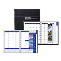 House Of Doolittle Earthscapes Recycled Weekly/Monthly Appointment Book, Landscape Photos, 11 x 8.5, Black Soft Cover, 12-Month (Jan-Dec): 2024