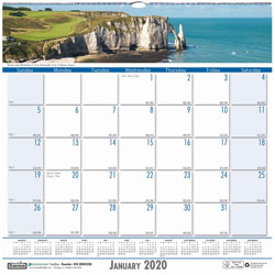House Of Doolittle Monthly Wall Calendar, 12"x12", Wirebound, Coastlines