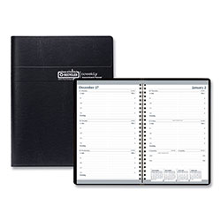 House Of Doolittle Recycled Weekly Appointment Book, 8 x 5, Black Cover, 12-Month (Jan to Dec): 2024
