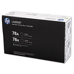 HP 78A, (CE278D) 2-pack Black Original LaserJet Toner Cartridges