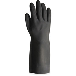 Impact Neoprene Gloves, Flock Lined, Long Sleve, 15"L, MD, 12/DZ, Black