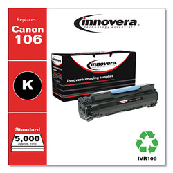 Innovera Remanufactured Black Toner Cartridge, Replacement for Canon 106 (0264B001), 5,000 Page-Yield