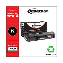 Innovera Remanufactured Black Toner Cartridge, Replacement for Samsung MLT-D116L, 3,000 Page-Yield