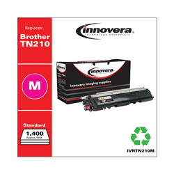 Innovera Remanufactured Magenta Toner Cartridge, Replacement for Brother TN210M, 1,400 Page-Yield