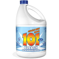 KIK Custom 101 Regular Bleach, Liquid, 128 fl oz (4 quart), 1 Bottle, Clear