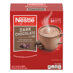 Nestle Hot Cocoa Mix, Dark Chocolate, 0.71 oz, 50/Box