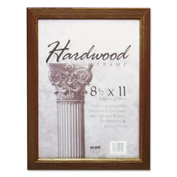 Nudell Plastics Solid Oak Hardwood Frame, 8-1/2 x 11, Walnut Finish