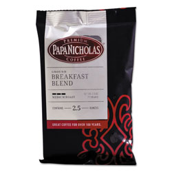 PapaNicholas Premium Coffee, Breakfast Blend, 18/Carton