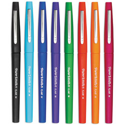 Papermate® Point Guard Flair Stick Porous Point Pen, Bold 1.4mm, Assorted Ink/Barrel, 48/Set