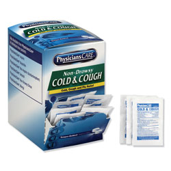 Physicians Care Cold and Cough Congestion Medication, Two-Pack, 50 Packs/Box