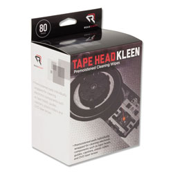 Read Right/Advantus Tape Head Kleen Pad, Individually Sealed Pads, 5 x 5, 80/Box