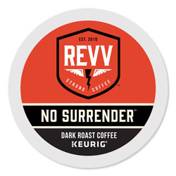 revv® NO SURRENDER K-Cup, Dark Roast, K-Cup, 24/Box