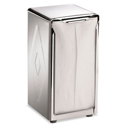 San Jamar Tabletop Napkin Dispenser, Tall Fold, 3 3/4 x 4 x 7 1/2, Capacity: 150, Chrome