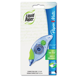 Papermate® DryLine Grip Correction Tape, Non-Refillable, 1/5" x 335"