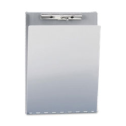 Saunders Aluminum Clipboard w/Writing Plate, 1/2" Clip Cap, 8 1/2 x 12 Sheets, Silver