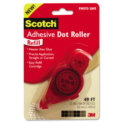 Scotch™ Refill for the Redesigned Scotch 6055 Tape Runner Dispenser, 0.31" x 49 ft, Dries Clear