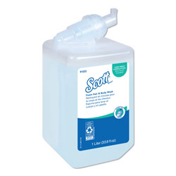 Scott® Pro Foam Hair and Body Wash, 1000 mL, Refill, 6/Carton