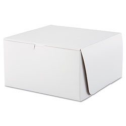 SCT Tuck-Top Bakery Boxes, 10w x 10d x 5 1/2h, White, 100/Carton