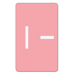 Smead AlphaZ Color-Coded Second Letter Alphabetical Labels, I, 1 x 1.63, Pink, 10/Sheet, 10 Sheets/Pack